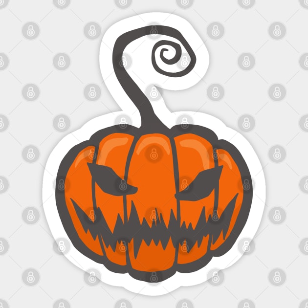 Halloween scary pumpkin Sticker by SHMITEnZ